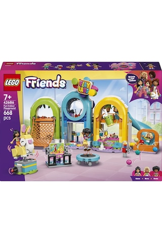 LEGO® Friends Eğlenceli Kapalı Oyun Parkı Rol Oyunu Seti 42686 - 7 yaş ve üzeri çocuklar için Yaratıcı Oyuncak Yapım Seti (668 P)