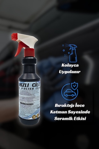 Hızlı Cila 500 Ml Oto Hızlı Cila İle, Etkili Hızlı Seramik Cila