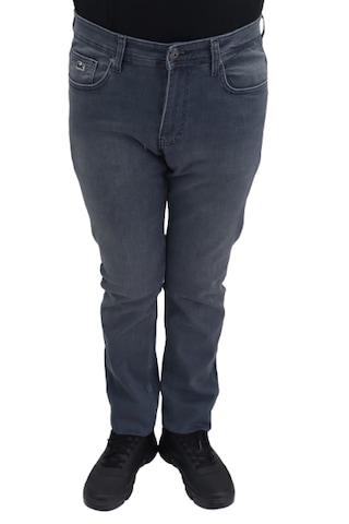 Hacker Denim Hacker Dmctekstil Erkek 1013 Yüksek Bel Rahat Kesim Boru Paça Jean Pantolon Indigo