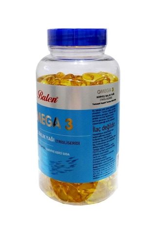 Balen Omega 3 Norveç Balık Yağı Trglsrd Form 1380mgx200 Yumuşak Kapsül