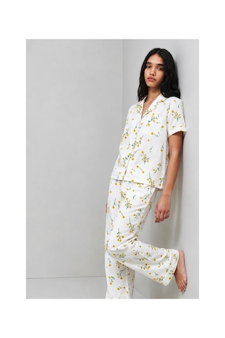 Fit Women Standart Boy Elastanlı Çok Renkli Pijama Takımı
