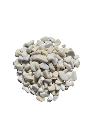 T-May Beyaz Dolomit Taşı - Bahçe Süsü, Ve Akvaryum Dekorasyonu Için Dere Çakılı 15 Kg 1-2 Cm