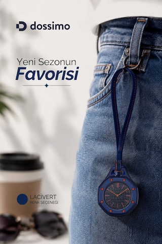 Boyol Pop Çanta Charm Unisex Aksesuar Saat D-sport Lacivert D-403