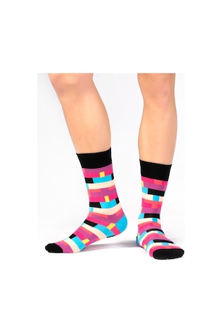 Ozzy Socks Box Desenli Çorap Çok Renkli
