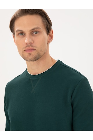 Pierre Cardin Erkek Zümrüt Sweatshirt 50296485-vr055 Zümrüt