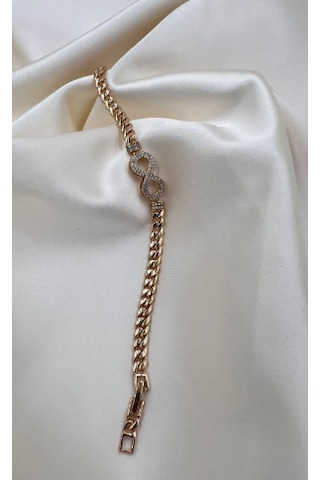 Bb Xuping Sonsuzluk Rose Gold Bileklik Altın