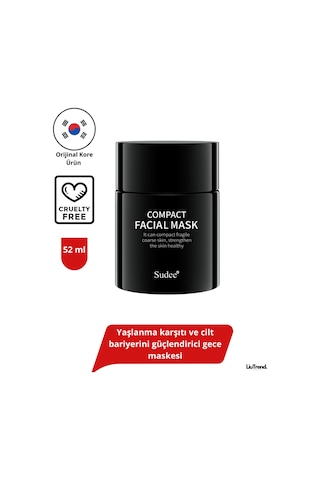 Sudee Compact Facial Mask 52 Ml Yaşlanma Karşıtı Ve Cilt Bariyerini Güçlendirici Gece Maskesi