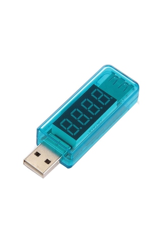 Usb Voltmetre Ampermetre Volt Amper Gerilim Ölçer Led Göstergeli