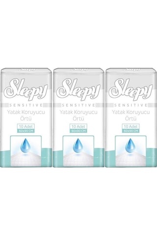 Sleepy Hasta Yatak Koruyucu 60 90cm 30 Adet 3pk 10