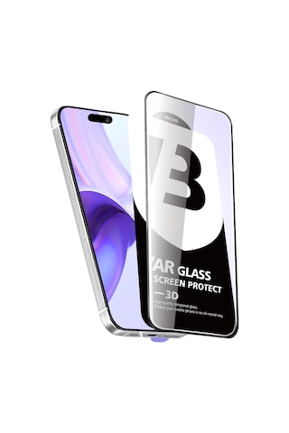 Apple Uyumlu iPhone 15 Pro Max Bilvis 5d Super Clear Diamond Cam Ekran Koruyucu