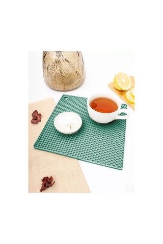 Arrıchi Sıcak Yemekler İçin Mutfak Silikon Standı 228362811 Açık Yeşil