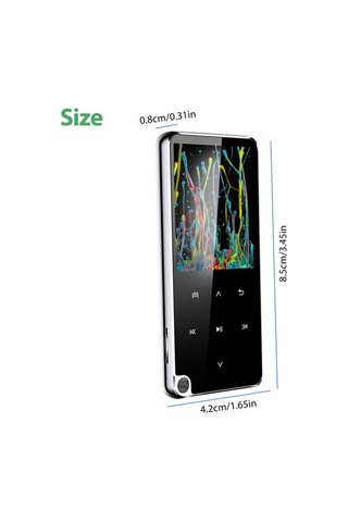 Maiyame 8gb Siyah Bluetooth Mp3 Çalar - Hıfı Ses Kalitesi, Fm Radyo, Kayıt, 1.8" Ekran, Dış Tf Kart Desteği