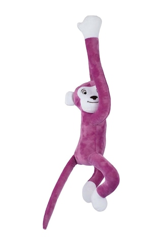Boumini Toys Boyuna Sarılan Pelüş Maymun Mor Elleri Çıtçıtlı 55 CM - Mor