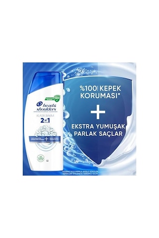 625 Ml Klasik Bakım 2'si 1 Arada Şampuan Erkek Kullanıcılar İçin Kepeğe Karşı Arınd