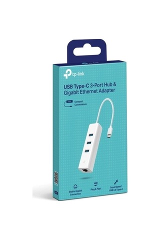 Tp-lınk Ue330c Usb Type-c 3-port Hub Ve Gigabit Ethernet Adaptörü