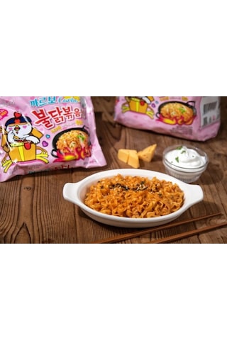 Samyang Buldak Rose Hot Chicken Flavor Ramen 5li Paket