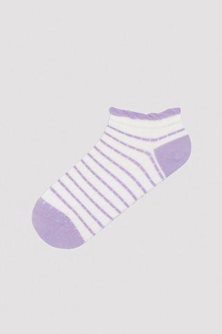 Penti Colorful Lined Frill Beyaz 5li Patik Çorap Beyaz