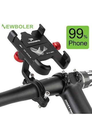 Xuweiwei Hol232 1 Adet Newboler Mtb Araba Telefon Tutucu Bisiklet Braketi 360 Derece Doner Aluminyum Ayarlanabilir Kaymaz Telefon Tutucu -