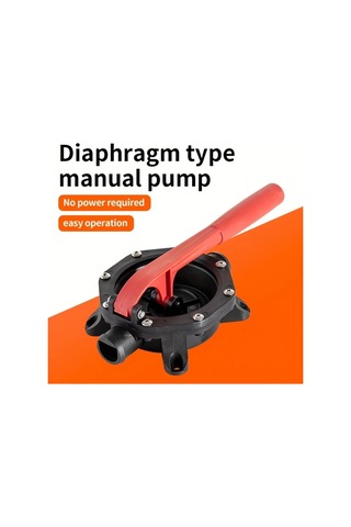 Motion003 1 Adet Siyah Kırmızı Diyafram Tipi Manuel Pompa El Pompası Abs Malzeme Yağ Su Atık Su Transferi