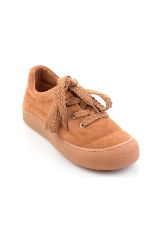 Bambi Camel Hakiki Deri Kadın Casual Ayakkabı K01331780902