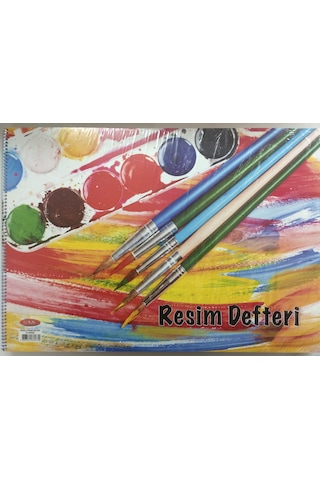 Resim Defteri 15 Yaprak Küçük Boy Telli Spiralli 17x24 CM