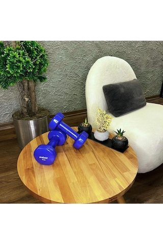 Proforce Vdb Dışı Vinil Kaplı Içi Çelik Döküm Ağırlık Dambıl Mavi 5 KG