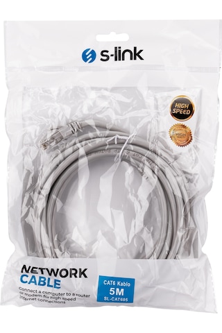 S-Link SL-CAT605 CAT6 Patch Kablo 5 M