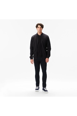 Nautica Classic Fit Erkek Fermuarlı Sweatshirt K57221t Siyah