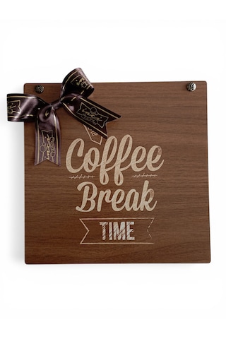 Coffee Break Time Ahşap Kutulu Hediyelik Çikolata