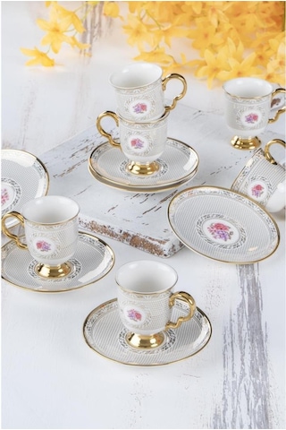 Acar Fiona 6 Kişilik Kahve Fincanı Takımı 90 ml HXF-22-0209