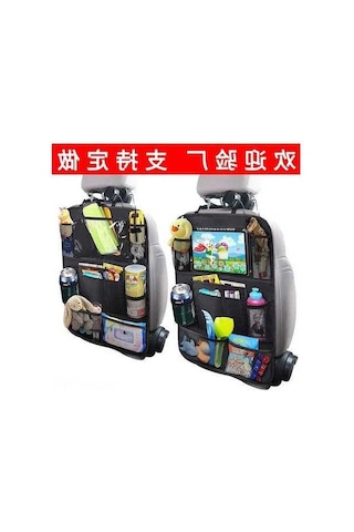 Novahub Araba Koltuğu Depolama Çantası, Çocuk İçin Anti-vurmalı Pad, Asma Çanta, Yerleşik Raf, İpad Sırt Çantası