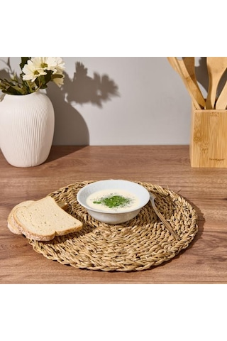 Dscasa Hasır Amerikan Servis - Kahverengi - 33 Cm Kahverengi