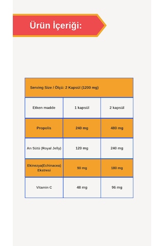 Afye Pronezya Propolis Arı Sütü Ekinezya Vitamin C 60 Kapsül