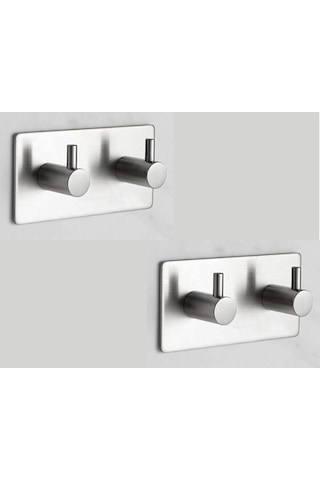 Zift Unique Paslanmaz Çelik Havlu / Bornoz Askısı / 2 Adet Ikili Askılık / Banyo Mutfak Havlu Askısı Diğer
