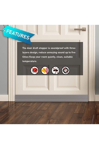 Geeroyoo Pvc Kapı Altı Rüzgar Önleyici, Sessizlik Ve Enerji Tasarrufu Sağlayan Pratik Çözüm - 91cm