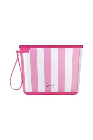 Makyaj Cantasi Ve Fonksiyonel Cok Amacli Cantasi Pembe Galb Leather