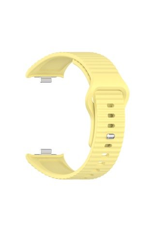 Redmi Watch 6 Silikon Kordon Tırtıklı Suya Dayanıklı Tasarım Sarı