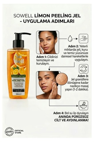 So Well Peeling Gel Lemon 150 Ml