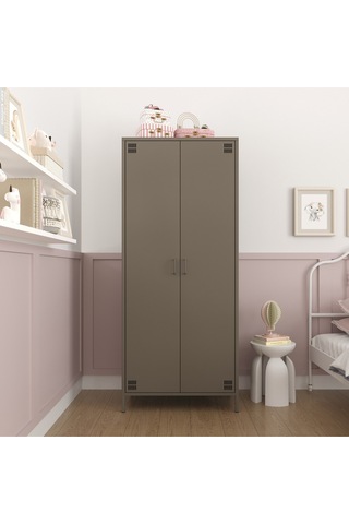 Pera Metal Elbise Dolabı, Soyunma Dolabı, İki Kapılı, 80,50 X 50 X 189,50 Cm Ral 7039 Acıbadem Antrasit