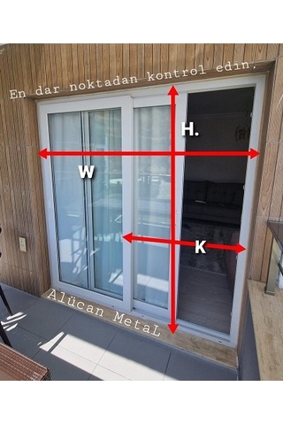 Yana Kayar Tekerli Sürme Sineklik