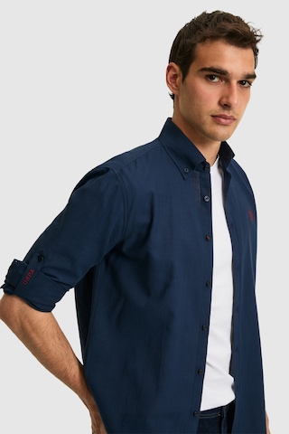 U.s. Polo Assn. Erkek Lacivert Gömlek Basic 50324660-vr033