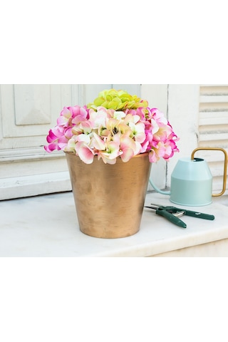 Madame Coco Dior Varaklı Saksı 4 Lt 1ksaks016321x21x19cm-gold