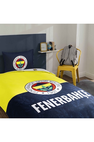Taç Lisanslı Fenerbahçe Efsane Pamuk Tek Kişilik Nevresim Takımı 000000001000052319 Çok Renkli