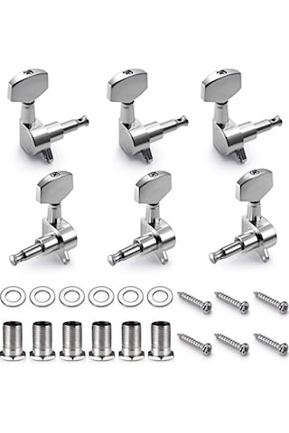 Fluid Mha10 Akustik Gitar Burgusu 3+3 Set + Vida Somun Pul