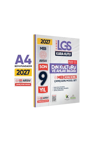 2026 LGS 8.Sınıf DİN KÜLTÜRÜ Karakutu MEB Çıkmış Soru Modülü Video/PDF Çözümlü Konu Konu Son 9 Yıl