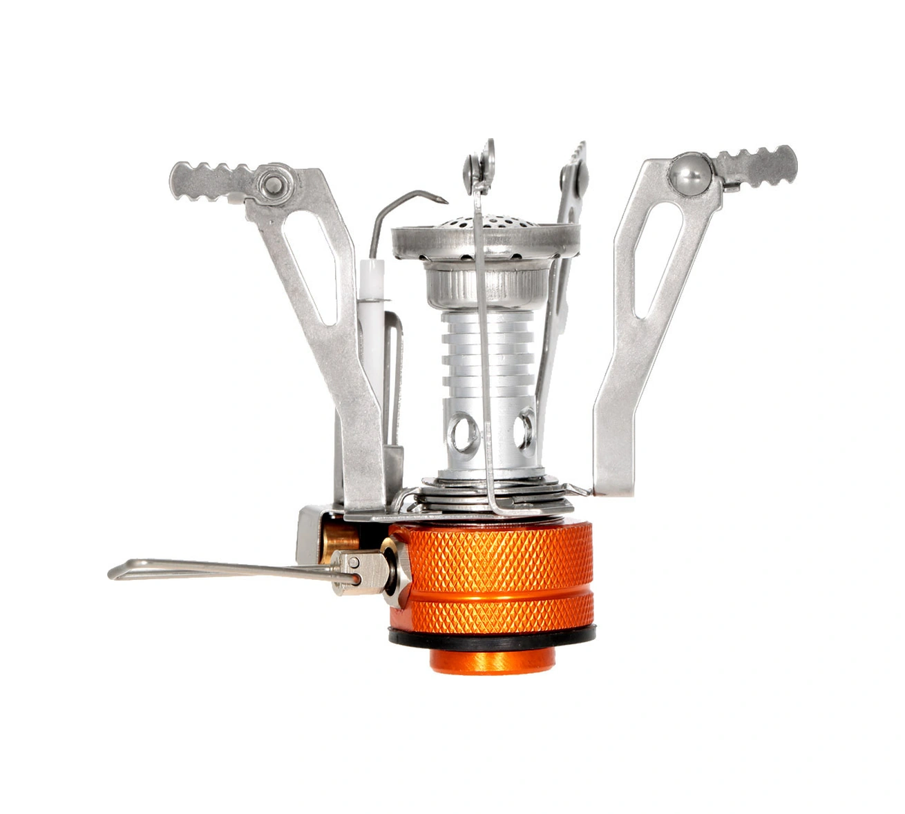 Youtek Dış Mekan Mini Kamp Ocağı - 3000w Elektrikli Ateşleme Fonksiyonu İle Çelik-alüminyum Malzeme, Hafif Ve Taşınabilir Gümüş