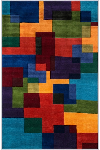 Rovigo Home Dijital Baskı Yıkanabilir Kaymaz Taban Salon Halısı RVG0381 Çok Renkli