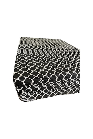 Viphomeconcept Katlanır Yer Yatağı Sünger Yatak Kara Çatı 80X180 Cm-7 Cm