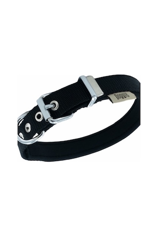Doggie Konfor Dokuma Sade Boyun Tasması Siyah 2 x 30-35 CM Siyah