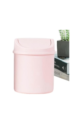Fastbuy Mini Çöp Kovası Kapaklı Yaratıcı Küçük Masaüstü Çöp Kovaları, Küçük Çöp Kovası